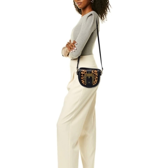 Versace Jeans Collection Leopard Print Crossbody Bag nwt - Picture 11 of 12